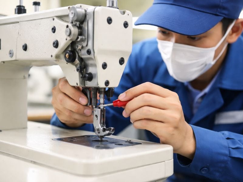 khac phuc cac loi ve chan vit may may Hướng dẫn khắc phục các lỗi về chân vịt máy may