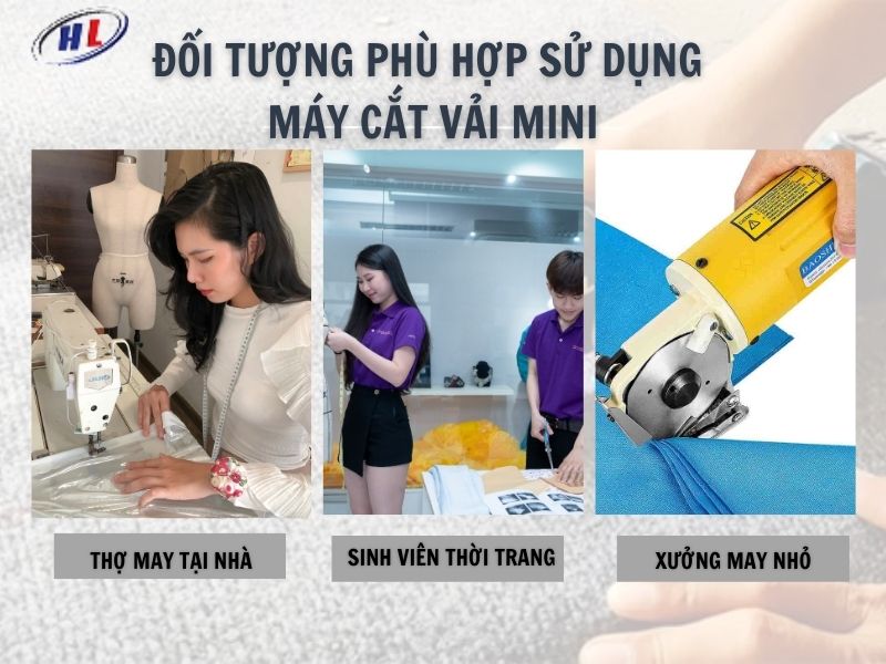 Đối tượng phù hợp sử dụng máy cắt vải cầm tay mini