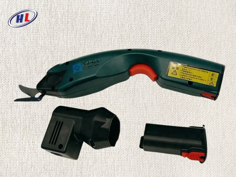 may cat vai yj c1 Máy cắt vải cầm tay chạy pin YJ-C1