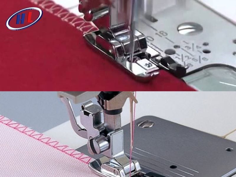 Thực hiện thao tác may vắt sổ