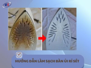 Hướng dẫn làm sạch bàn ủi rỉ sét