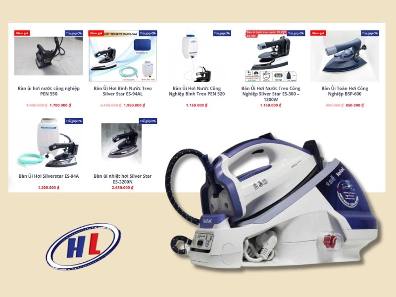 Điện Máy Tổng Hợp Miền Nam cung cấp bàn ủi hơi nước công nghiệp chính hãng, giá tốt