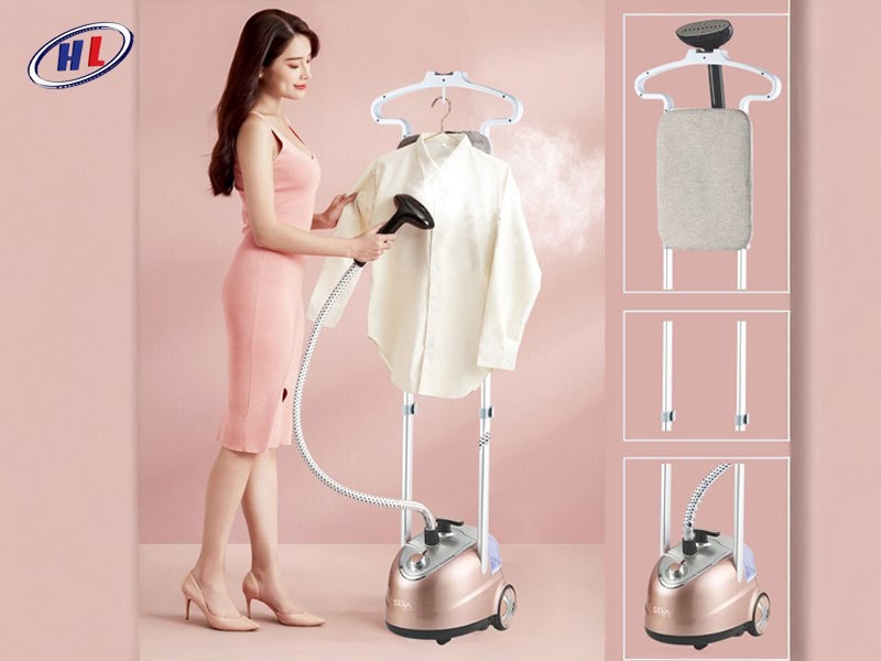 Máy là hơi nước (steam iron) kết hợp giữa nhiệt và hơi nước để làm phẳng quần áo