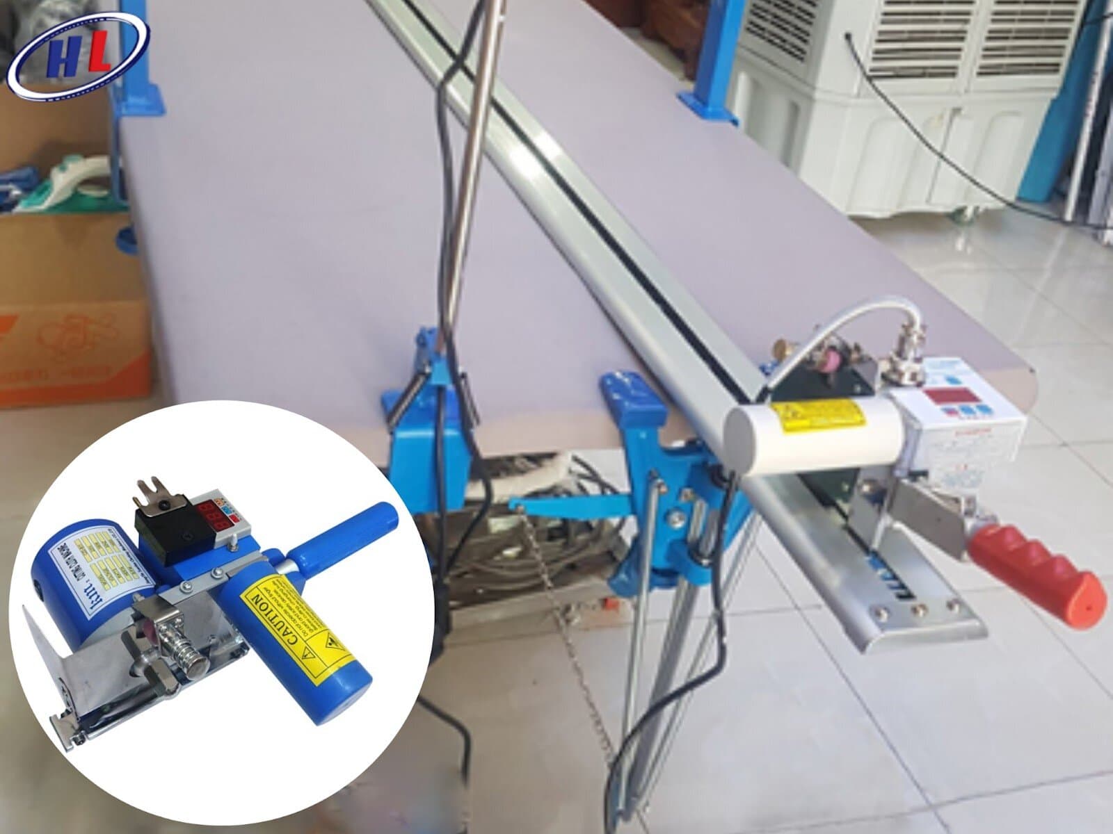 Máy cắt vải đầu bàn Simaru SMR