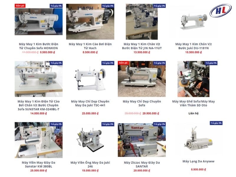 san pham may may giay da tai hcm Điện Máy Tổng Hợp Miền Nam cung cấp da dạng các sản phẩm máy may đồ da.