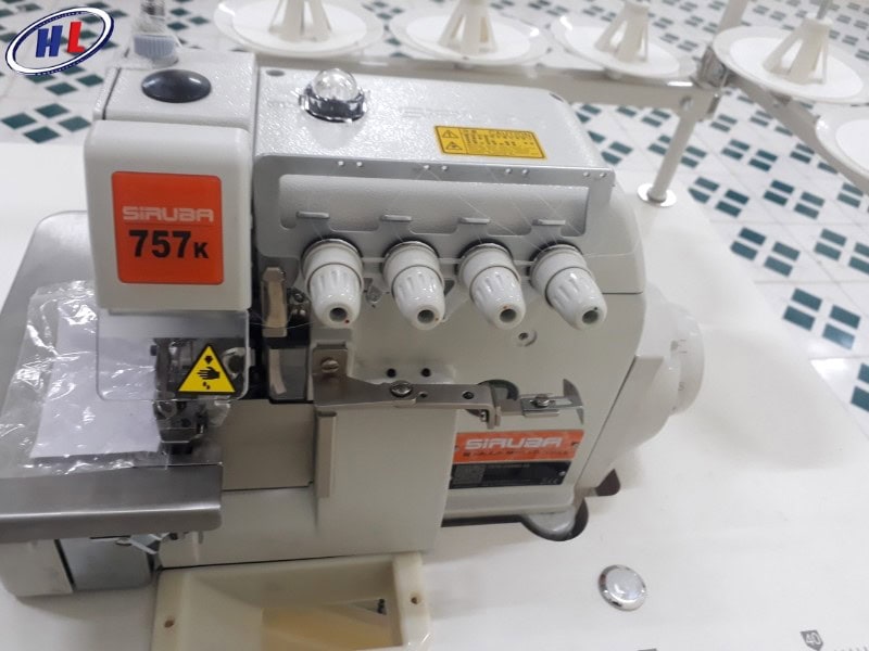 may vat so siruba 757k chinh hang Máy Vắt Sổ 2 Kim 5 Chỉ Siruba 757K