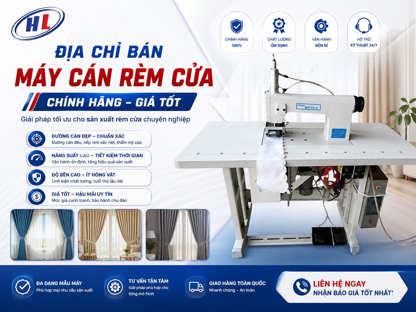 dia chi ban may can rem cua hcm Địa chỉ bán máy cán rèm cửa chính hãng, giá tốt tại HCM