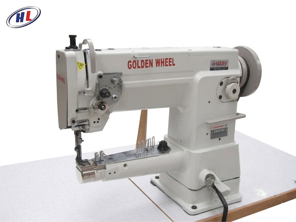 may vien ong golden wheel Máy viền ống chân vịt bước trụ kim đẩy Golden Wheel CS-335BH