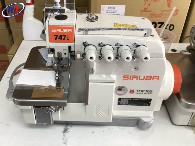 may vat so 2 kim 2 chi siruba 747l Máy vắt sổ 2 kim 4 chỉ Siruba 747L