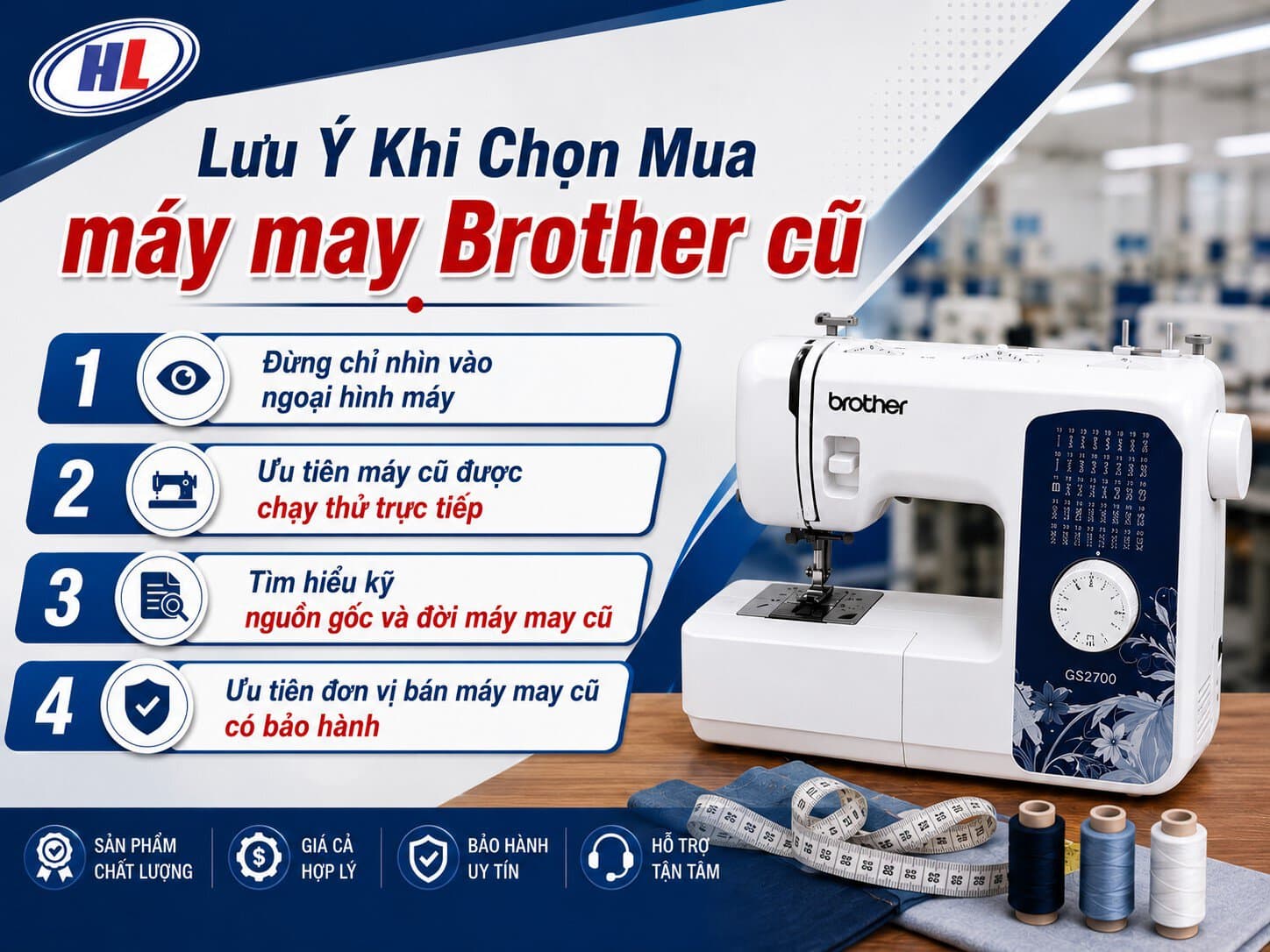 luu y khi chon mua may may brother cu Lưu ý khi chọn mua máy may Brother cũ