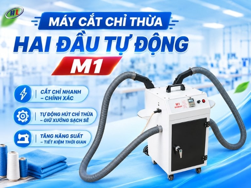 may cat chu thua 2 dau m1 Máy cắt chỉ thừa hai đầu tự động M1