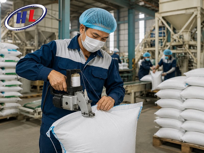 tim hieu may may bao cam tay tong Công nhân đang sử dụng máy may bao cầm tay (ảnh minh họa)