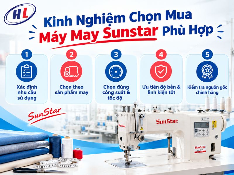 kinh nghiem mua may may sunstar Kinh nghiệm chọn mua máy may Sunstar
