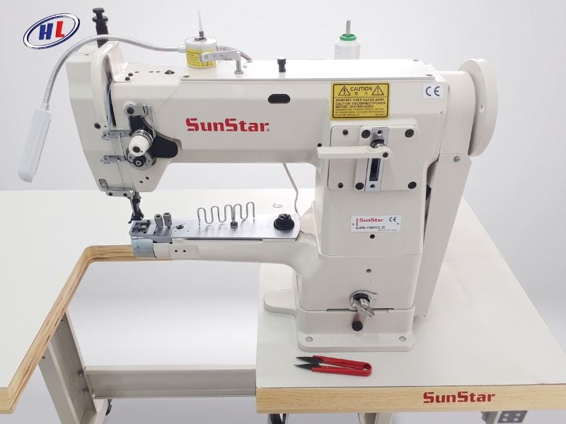may sunstar km 380 bl Máy viền may giày da Sunstar KM-380BL