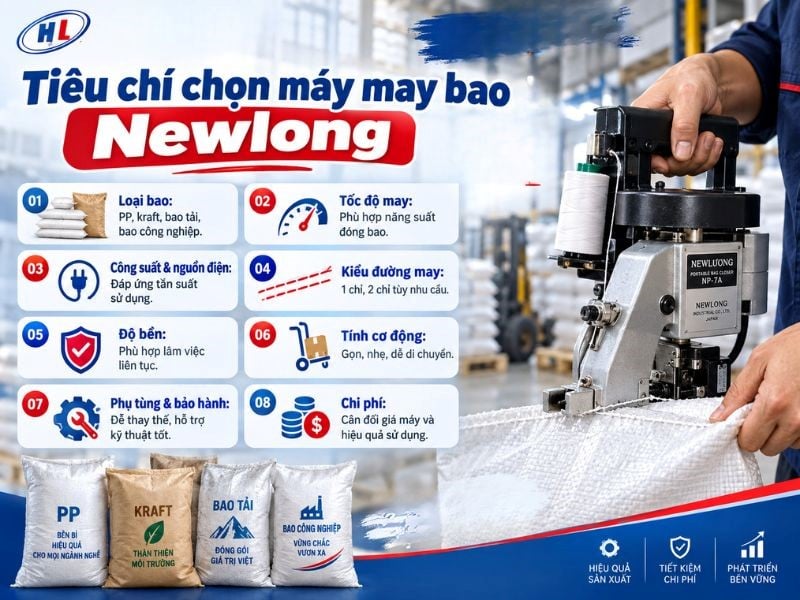 tieu chi chon mua may may bao newlong Tiêu chí chọn mua máy may bao Newlong