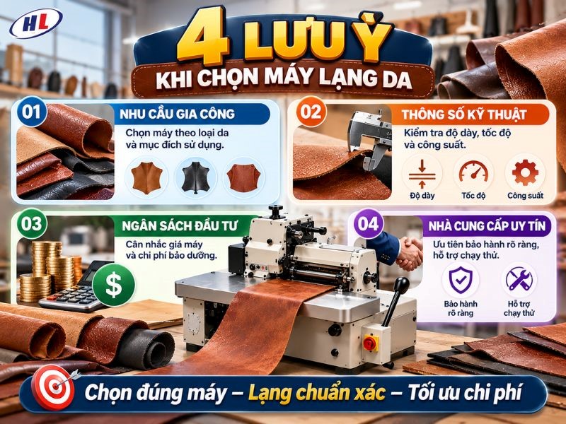 luu y khu mua may lang da Lưu ý khi mua máy lạng da