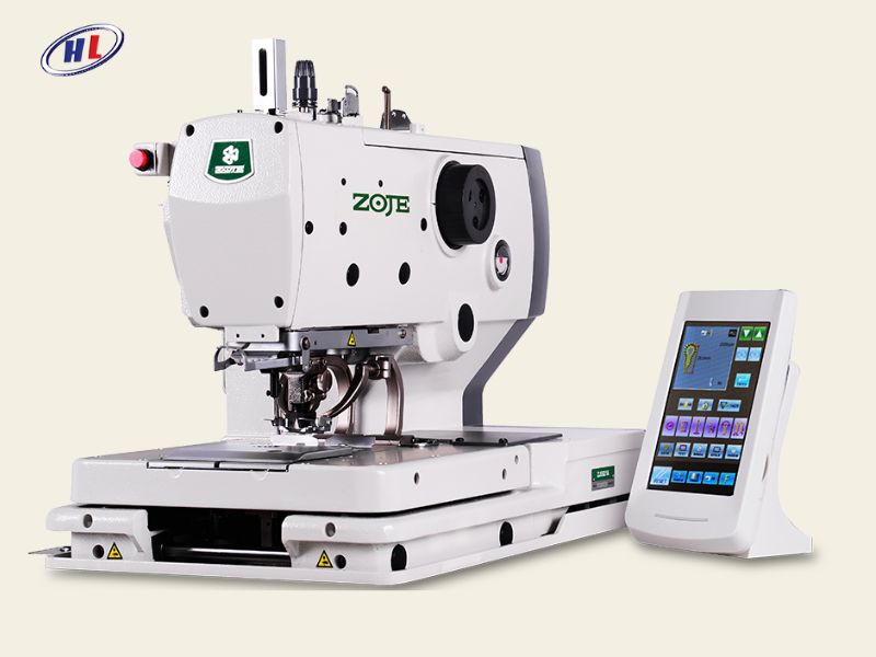 may thua khuy dau tron zoje zj5822a Máy thùa khuy mắt phụng điện tử ZOJE ZJ5822A